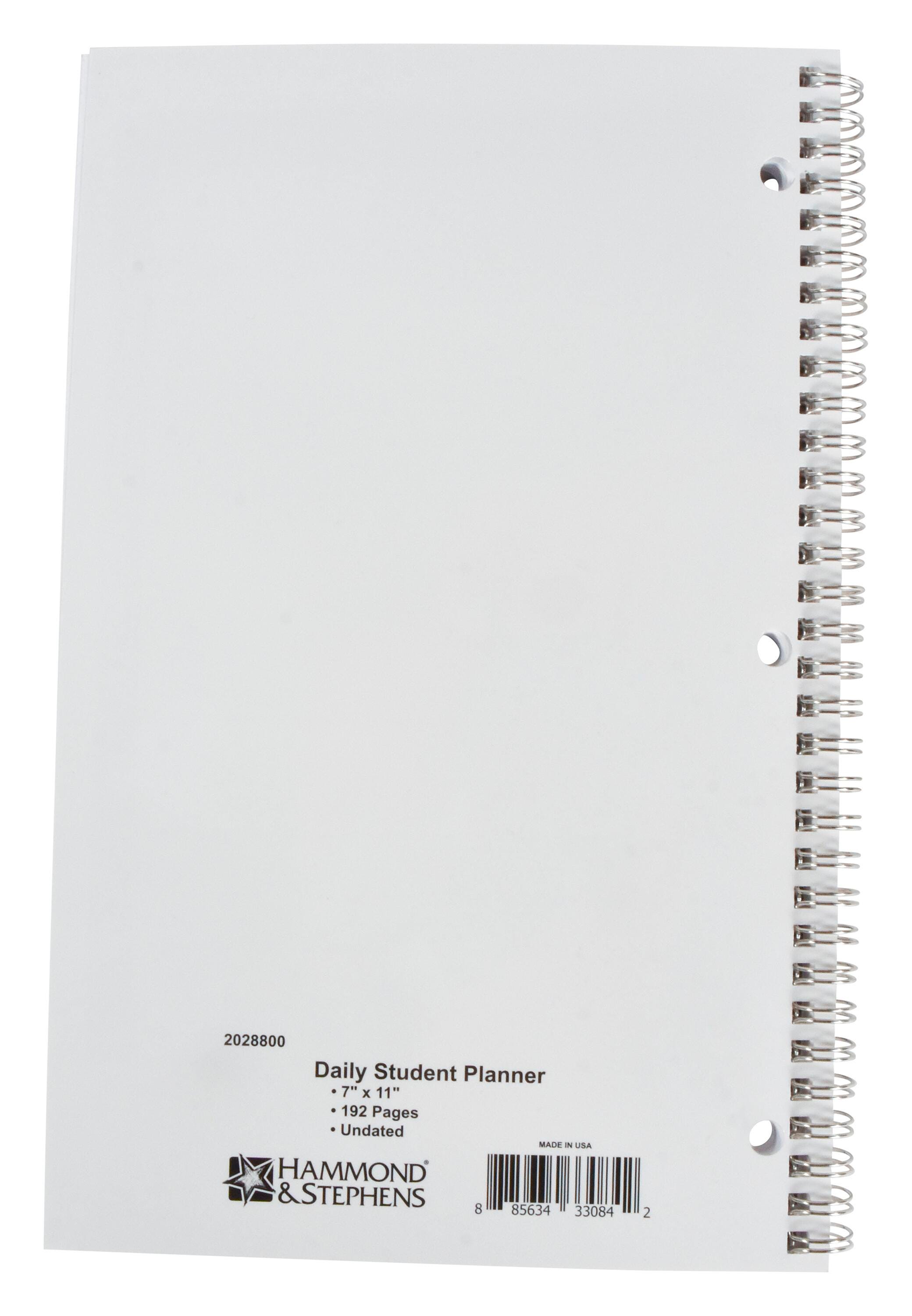 早割切符 Stephens & Hammond Undated 11 x 7 Planner, Student Weekly 手帳・カレンダー